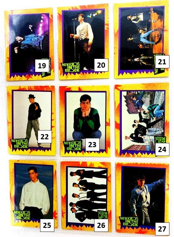Single Cards - New Kids on the Block (#1 to 63) 1989