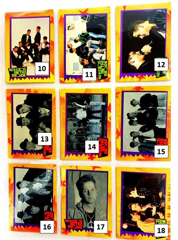 Single Cards - New Kids on the Block (#1 to 63) 1989