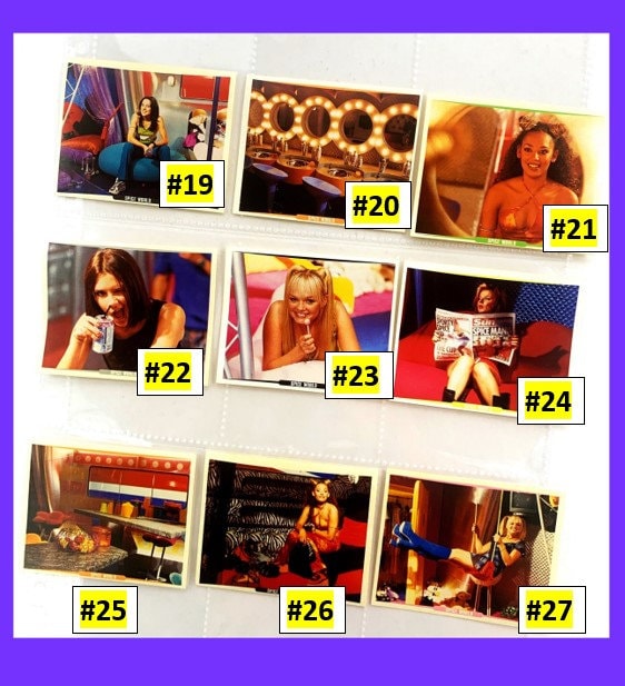 Spice Girls #1 to 70 Movie Stickers - Choose a Sticker