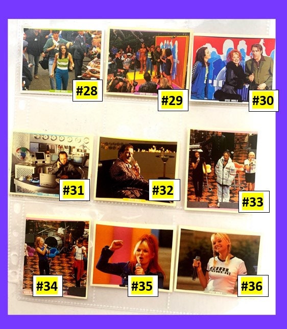 Spice Girls #1 to 70 Movie Stickers - Choose a Sticker