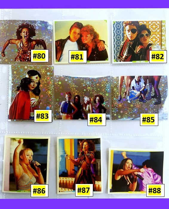 Spice Girls #71 to 140 Movie Stickers - Choose a Sticker