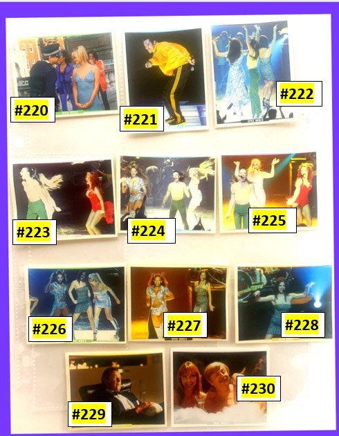 Spice Girls #211 to 230 Movie Stickers - Choose a Sticker