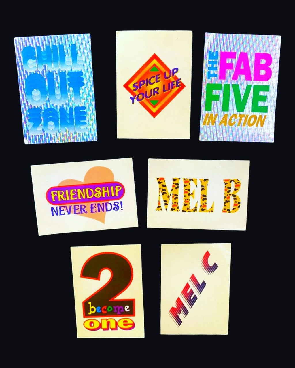 Spice Girls Vending Machine 90s Stickers