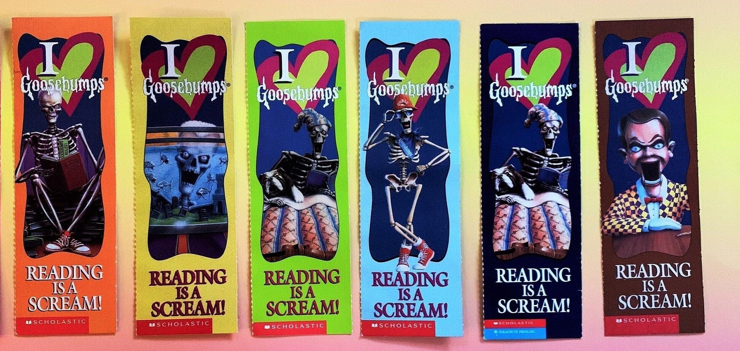 Goosebumps Bookmarks 90s- Choose a Color