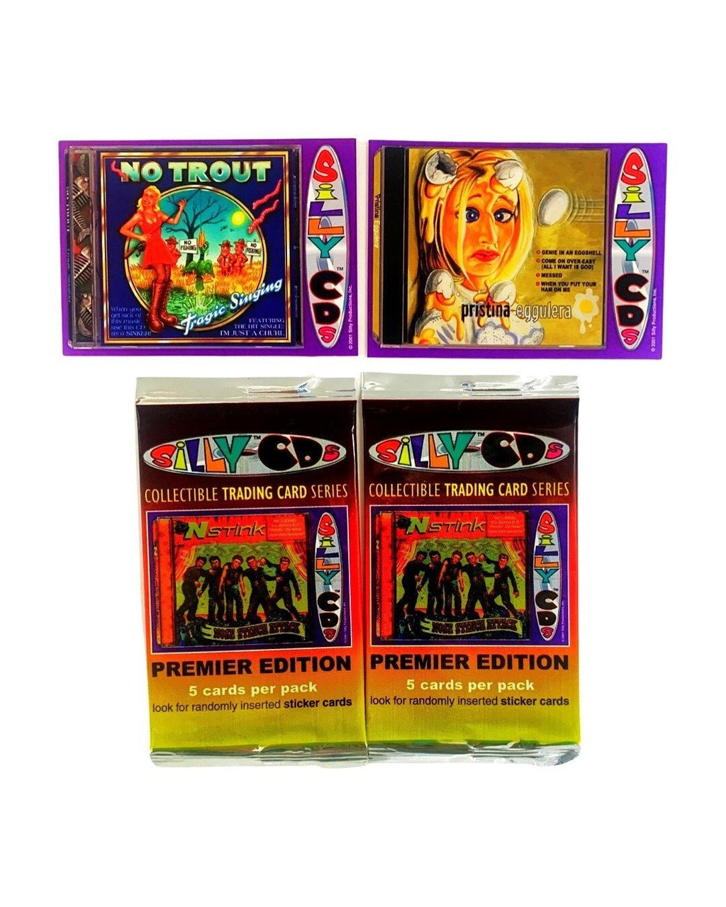 Silly CD's (Two Packs) Trading Cards