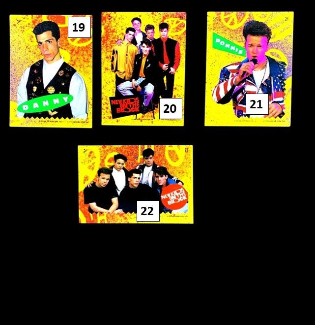 New Kids on the Block Stickers - Pick Your (1989 Sticker)