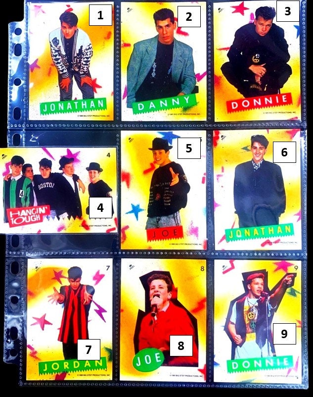 New Kids on the Block Stickers - Pick Your (1989 Sticker)