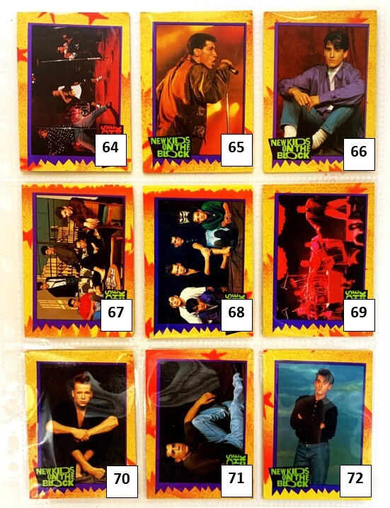 Single Cards - New Kids on the Block (#64 to 126)
