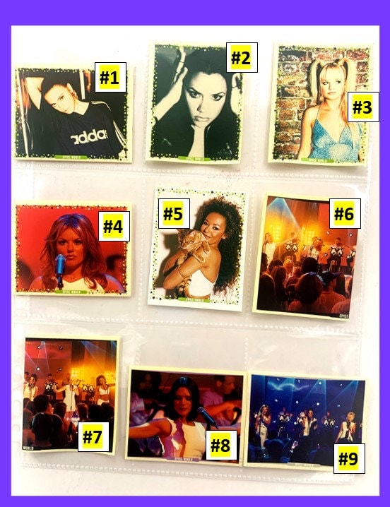 Spice Girls #1 to 70 Movie Stickers - Choose a Sticker