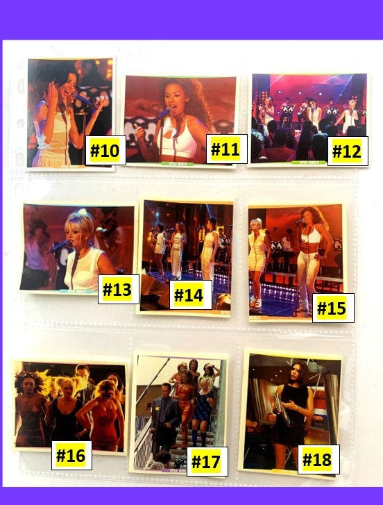 Spice Girls #1 to 70 Movie Stickers - Choose a Sticker
