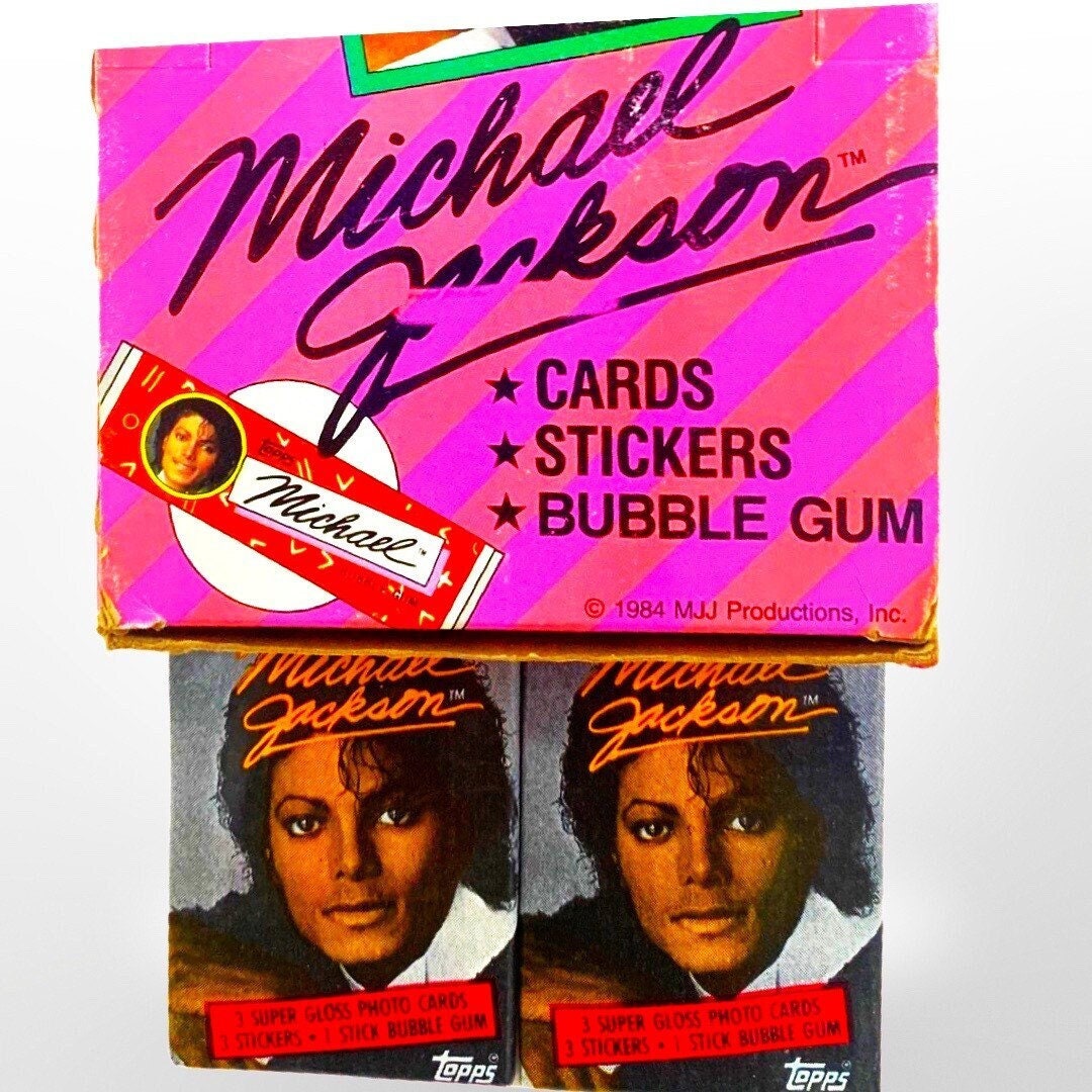 Michael Jackson ONE Wax Trading Card Pack 1984 Topps