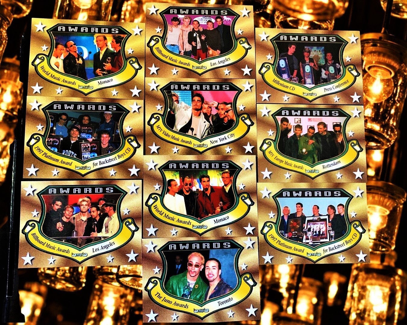 BSB Awards Cards (Choose a Backstreet Boys Trading Card)