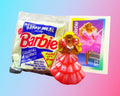 Sparkle Eyes Barbie with 1990 Barbie Fashion Card, (Cake Topper, Birthday Gift)