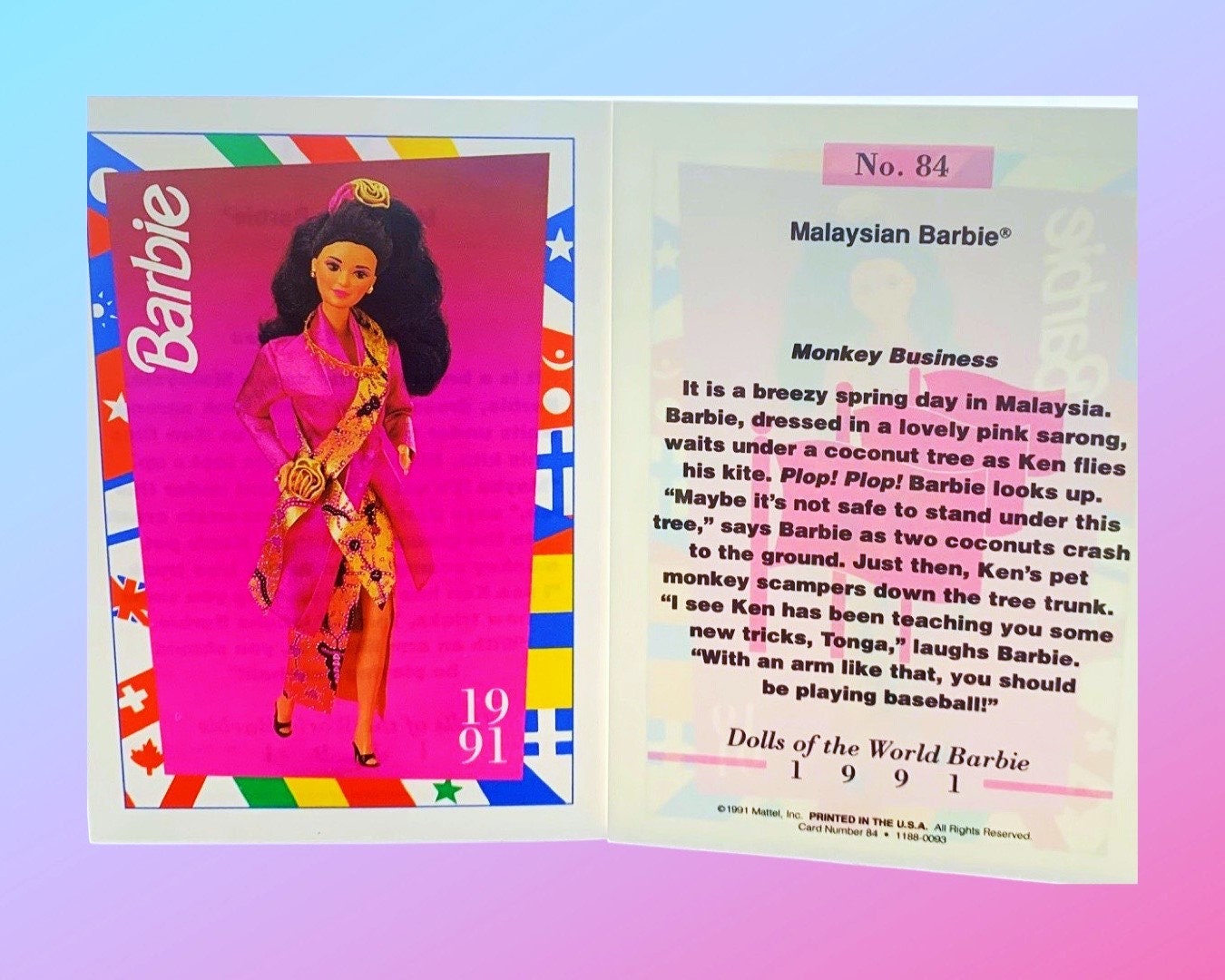 Barbie 1991 Fashion Cards (1990/91) 4 by 5 inch