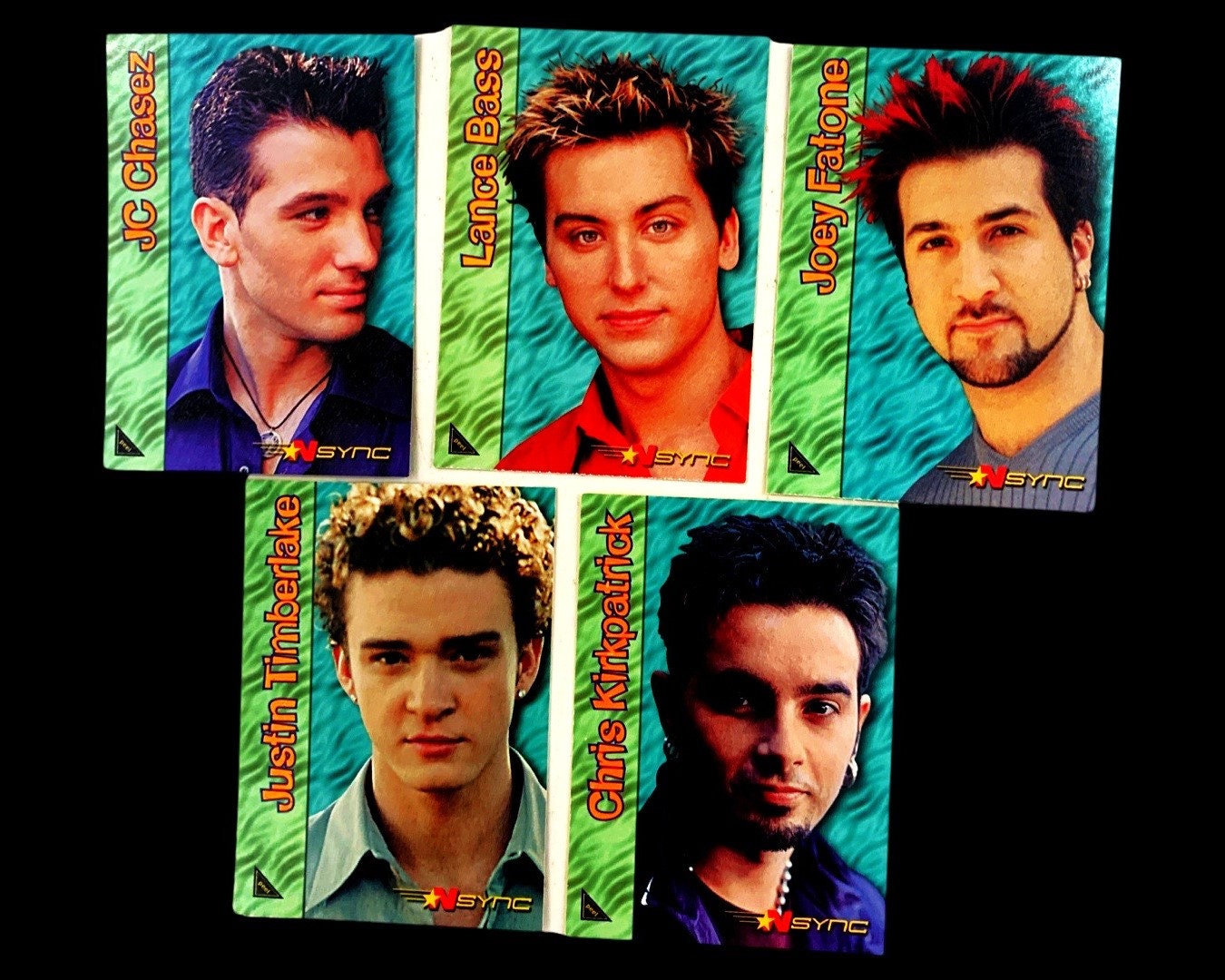 NSYNC 5 Trading Sticker Card Set