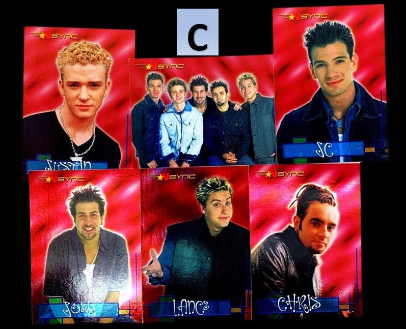 NSYNC Single Card Hologram, Stocking Stuffers, NSYNC, Justin Timberlake, Choose a Card