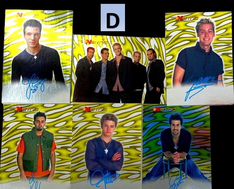 NSYNC Single Card Hologram, Stocking Stuffers, NSYNC, Justin Timberlake, Choose a Card