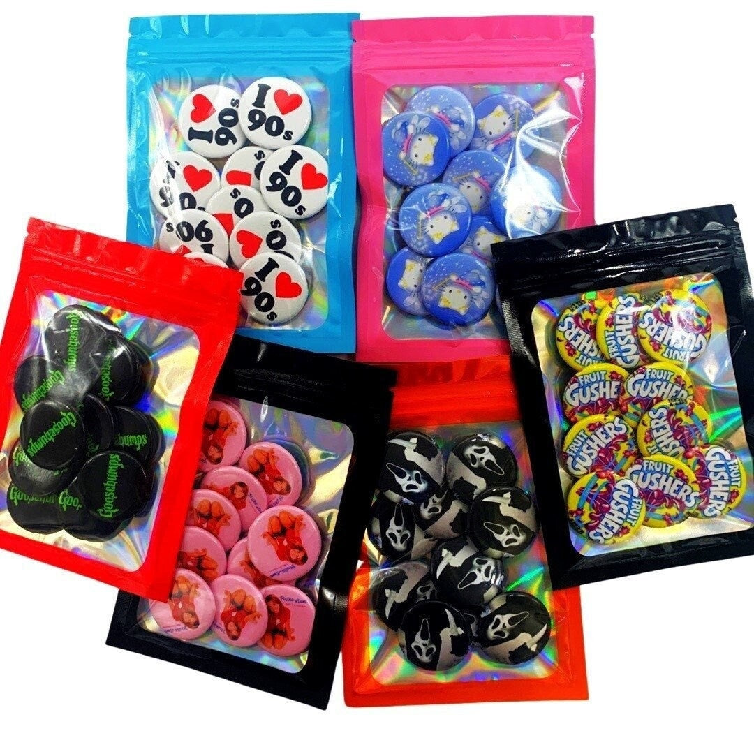 Party Favors Pins 90s 80s Themed