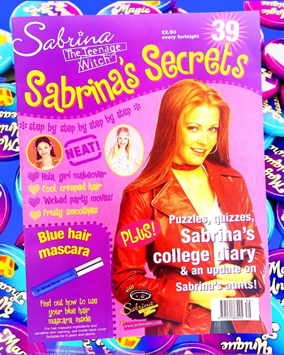 Sabrina Secrets 2002 Magazine, Issue 39, Sabrina the Teenage Witch TV Show, Nickleodeon, TGIF