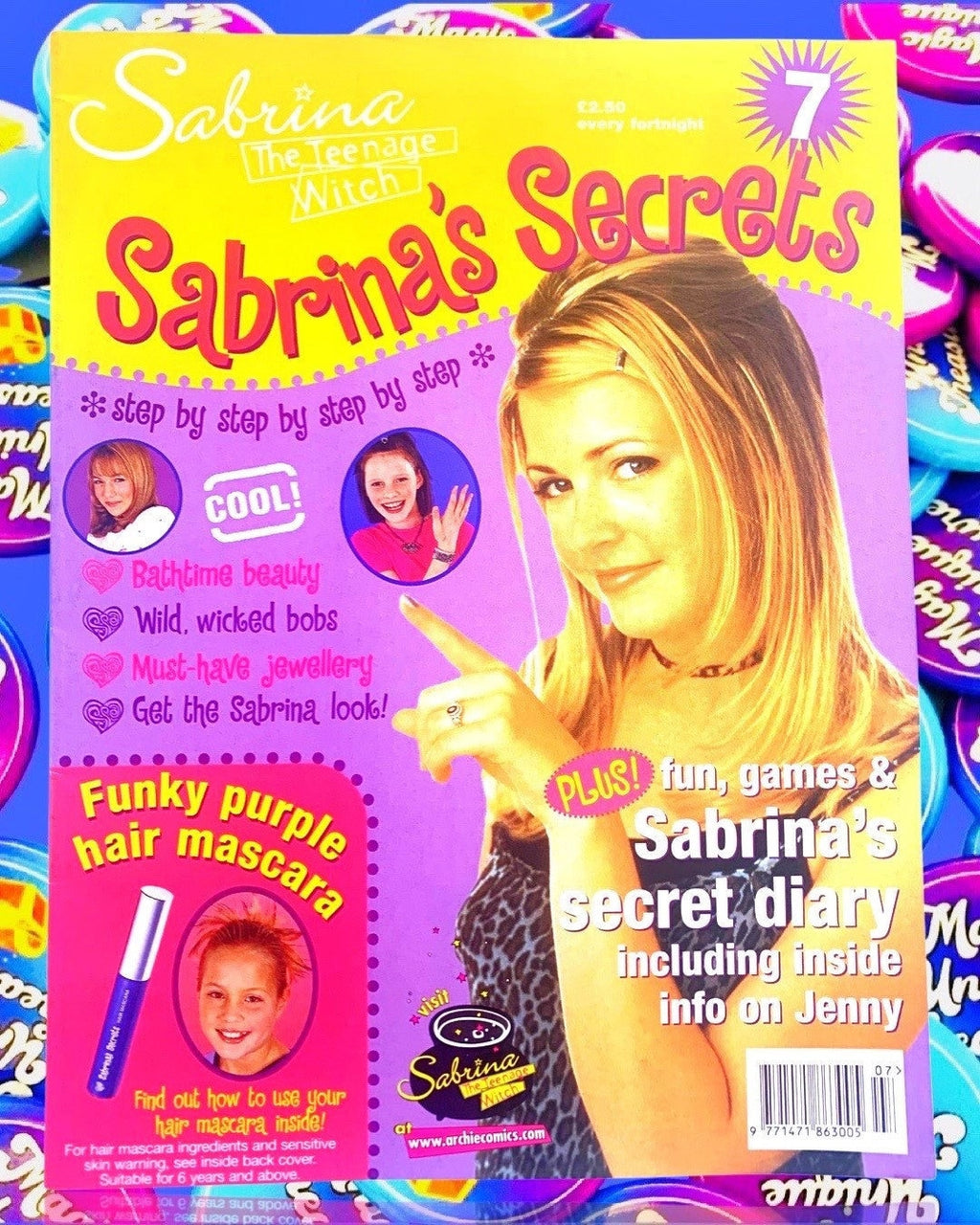 Sabrina 2002 Magazine, Issue 7, Sabrina Secrets, Sabrina the Teenage Witch TV Show, Nickleodeon, TGIF