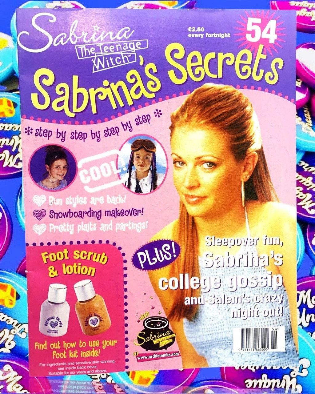 Sabrina 2002 Magazine, Issue 54, Sabrina Secrets, Sabrina the Teenage Witch TV Show, Nickleodeon, TGIF