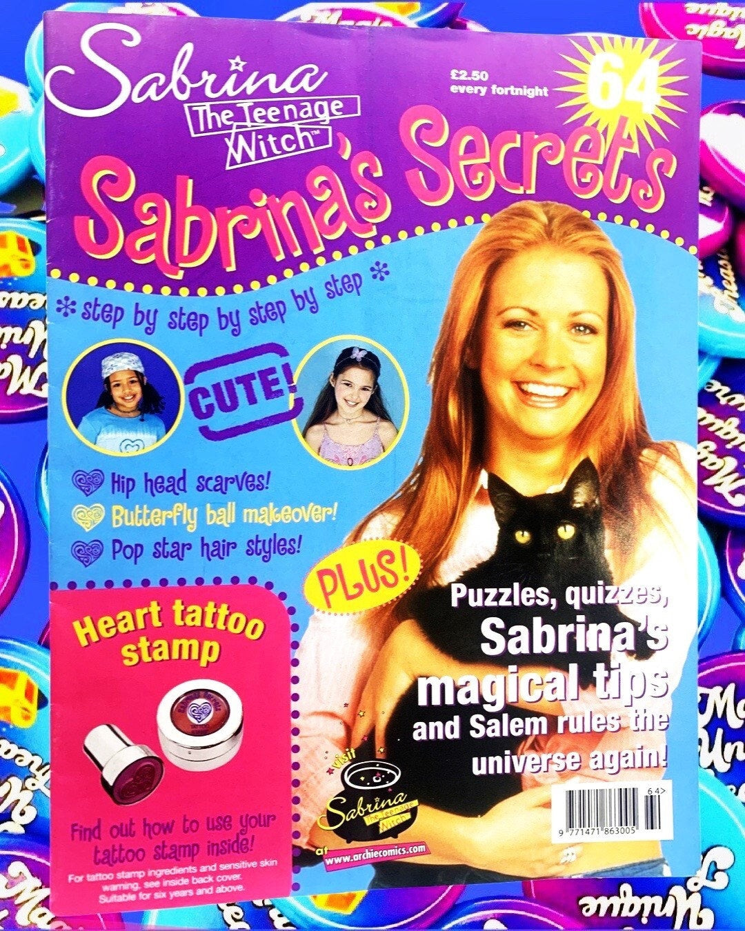 Sabrina 2002 Magazine, Issue 64, Sabrina Secrets, Sabrina the Teenage Witch TV Show, Nickleodeon, TGIF