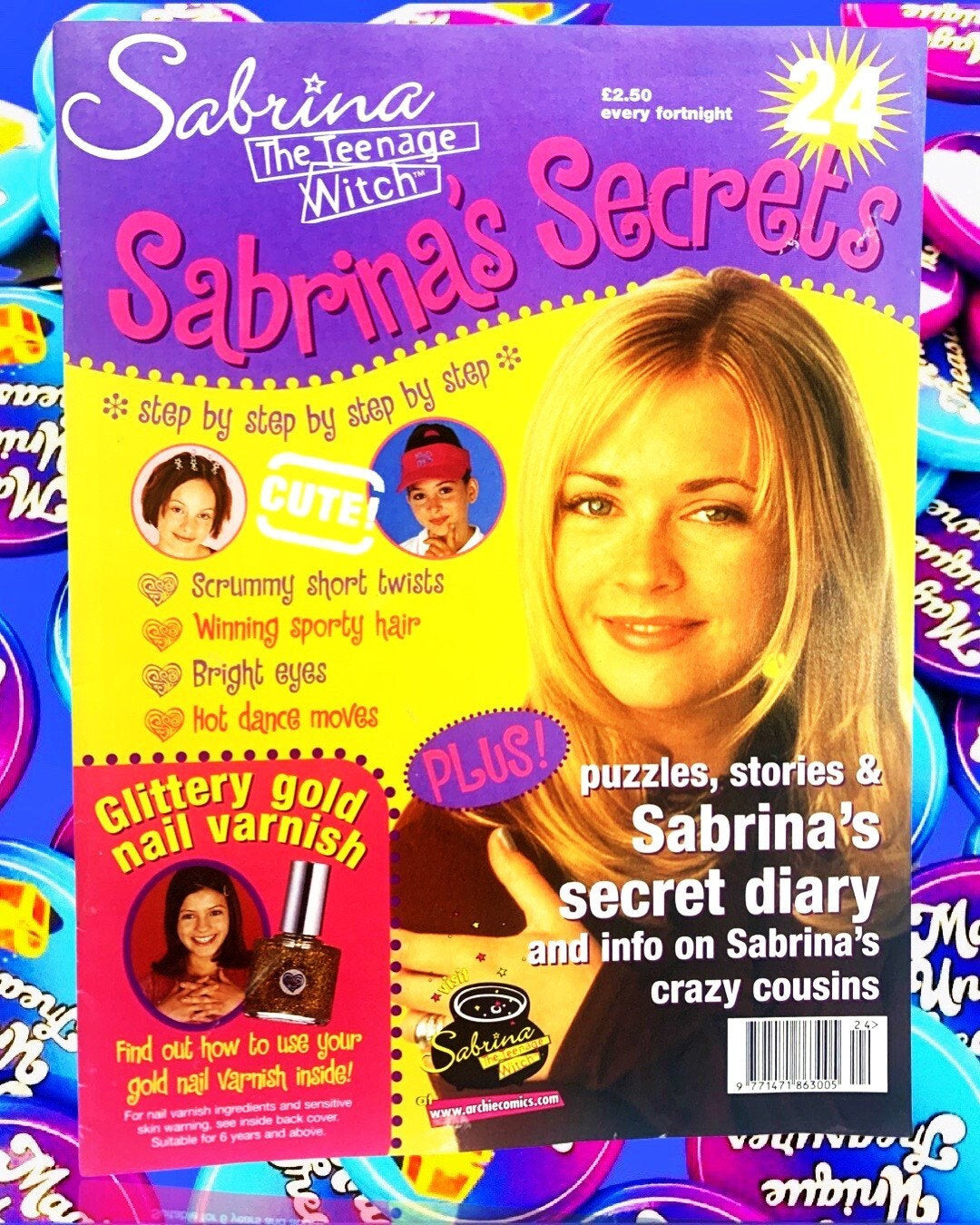 Sabrina Magazine, Issue 24, Sabrina Secrets, Sabrina the Teenage Witch TV Show, Nickleodeon, TGIF