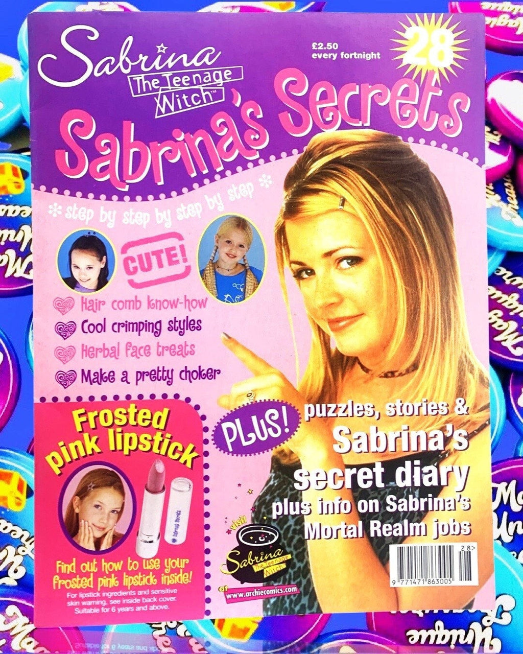 Sabrina Magazine, Issue 28, Sabrina Secrets, Sabrina the Teenage Witch TV Show, Nickleodeon, TGIF
