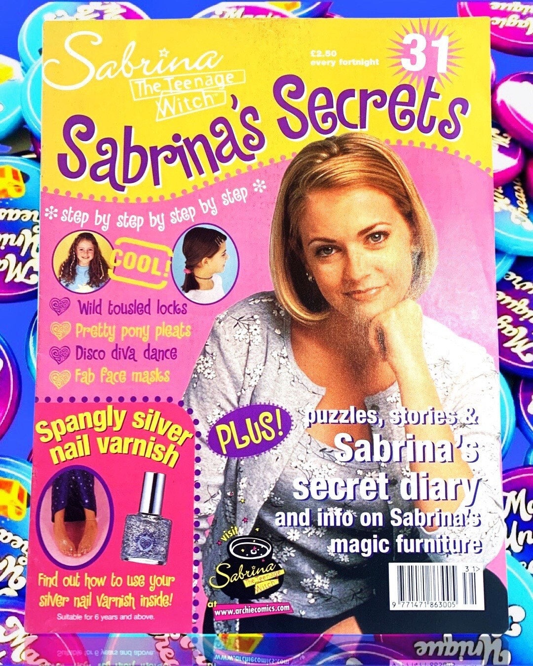 Sabrina 2002 Magazine, Issue 31, Sabrina Secrets, Sabrina the Teenage Witch TV Show, Nickleodeon, TGIF