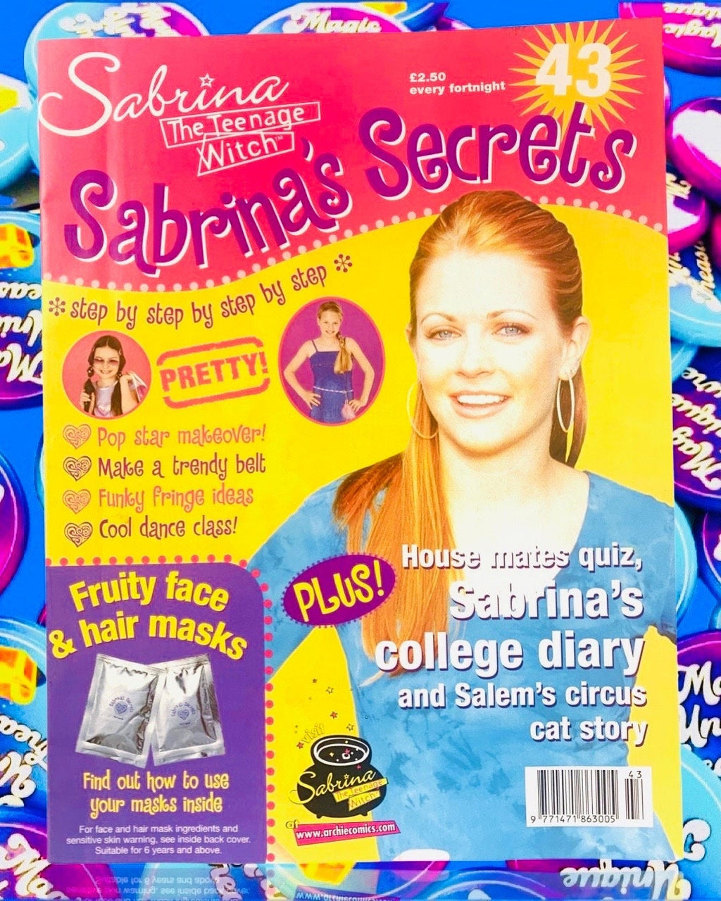 Sabrina Magazine, Issue 43, Sabrina Secrets, Sabrina the Teenage Witch TV Show, Nickleodeon, TGIF, 2002 Magazine