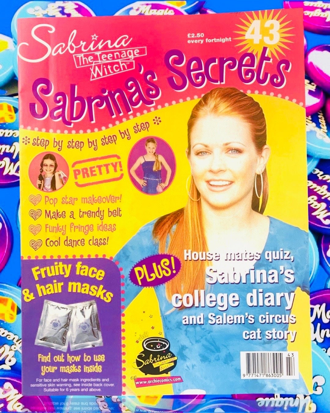 Sabrina Magazine, Issue 43, Sabrina Secrets, Sabrina the Teenage Witch TV Show, Nickleodeon, TGIF, 2002 Magazine