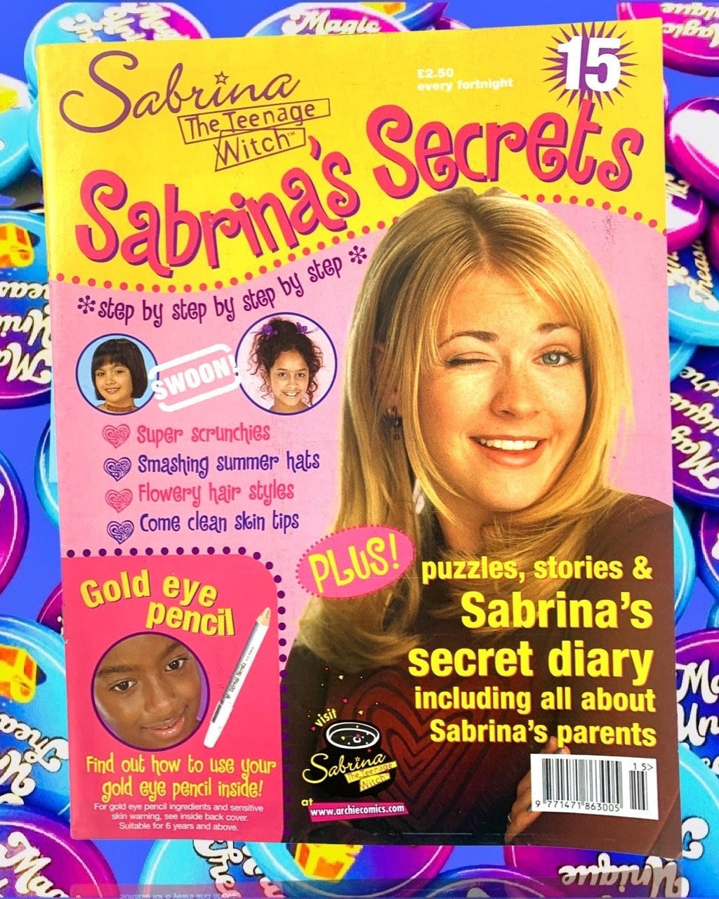 Sabrina Magazine, Issue 15, Sabrina Secrets, Sabrina the Teenage Witch TV Show, Nickleodeon, TGIF