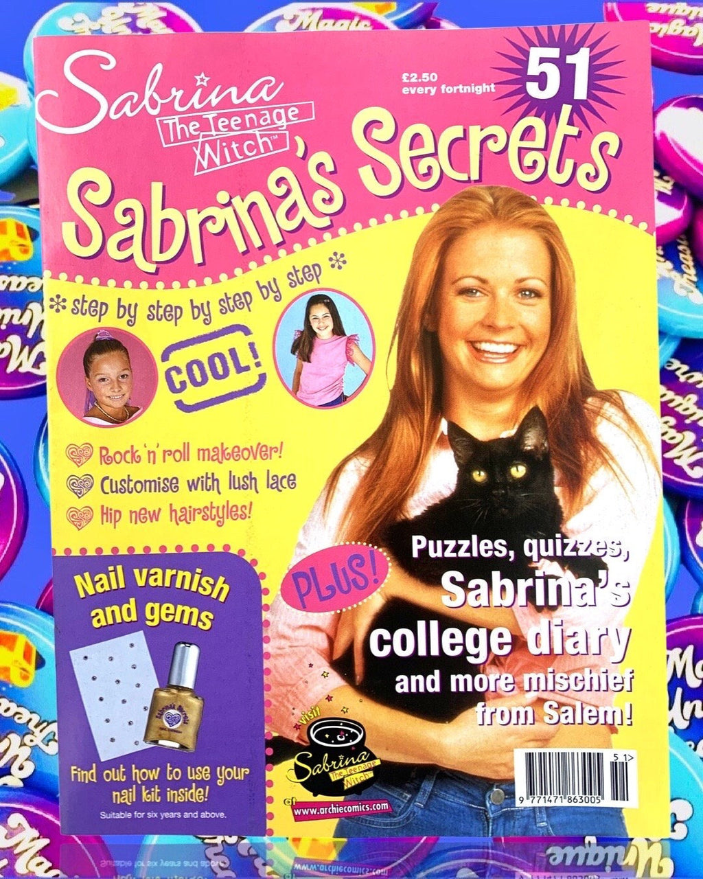 Sabrina Magazine, Issue 51, Sabrina Secrets, Sabrina the Teenage Witch TV Show, Nickleodeon, TGIF
