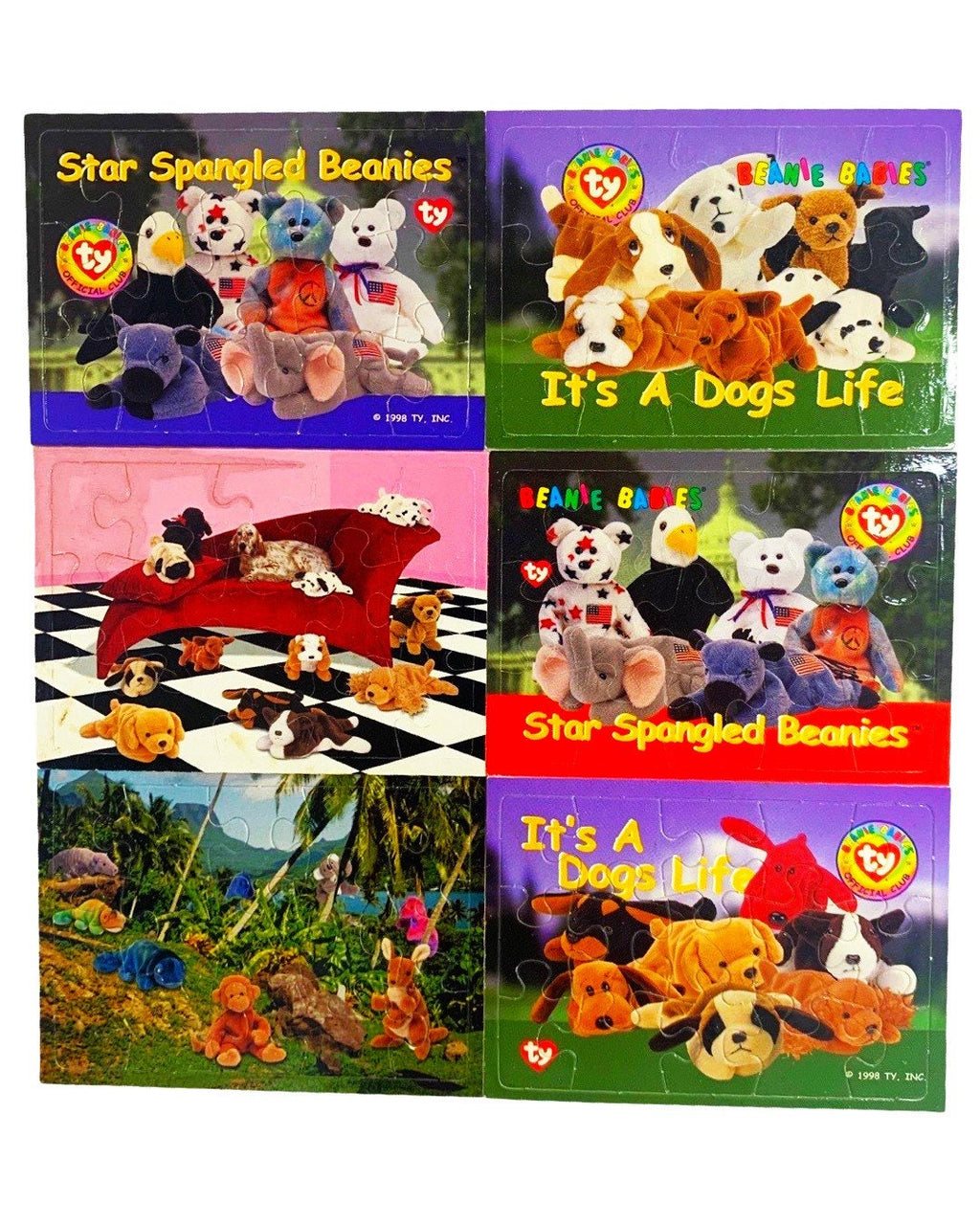 Beanie Baby Keepsake Mini Puzzle Card - Choose One (1998), Stocking Stuffers, Trading Cards