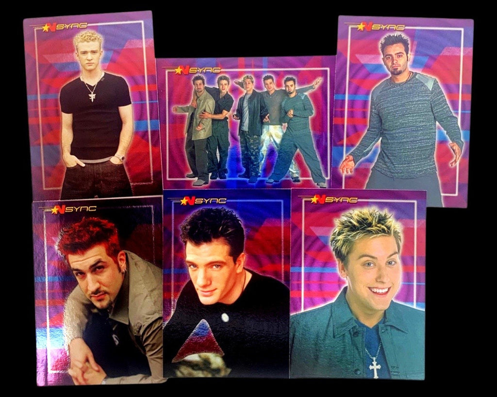 NSYNC 6 Trading Card Purple Set, Stocking Stuffers, NSYNC, Justin Timberlake