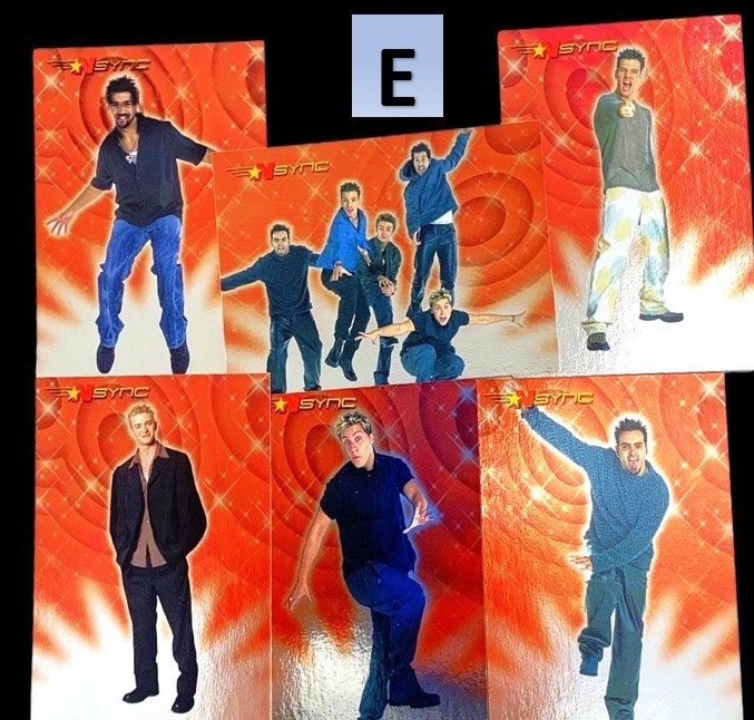 NSYNC Single Card Hologram, Stocking Stuffers, NSYNC, Justin Timberlake, Choose a Card