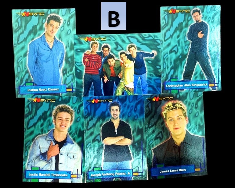 NSYNC Single Card Hologram, Stocking Stuffers, NSYNC, Justin Timberlake, Choose a Card