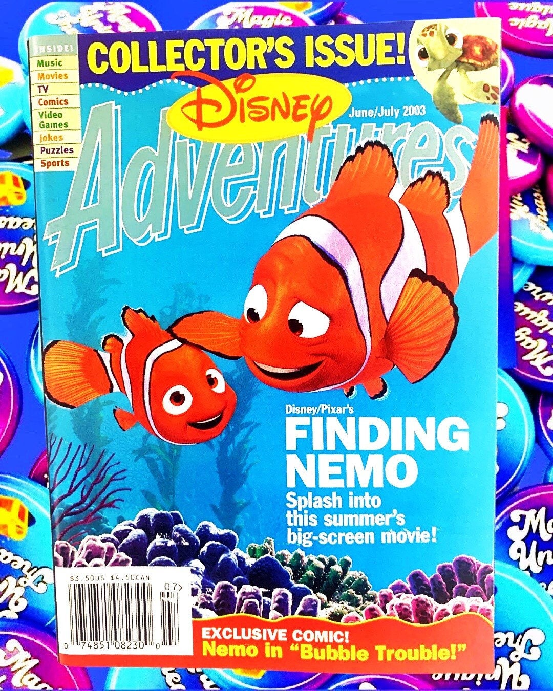 Finding Nemo 2003 Disney Adventures Magazine