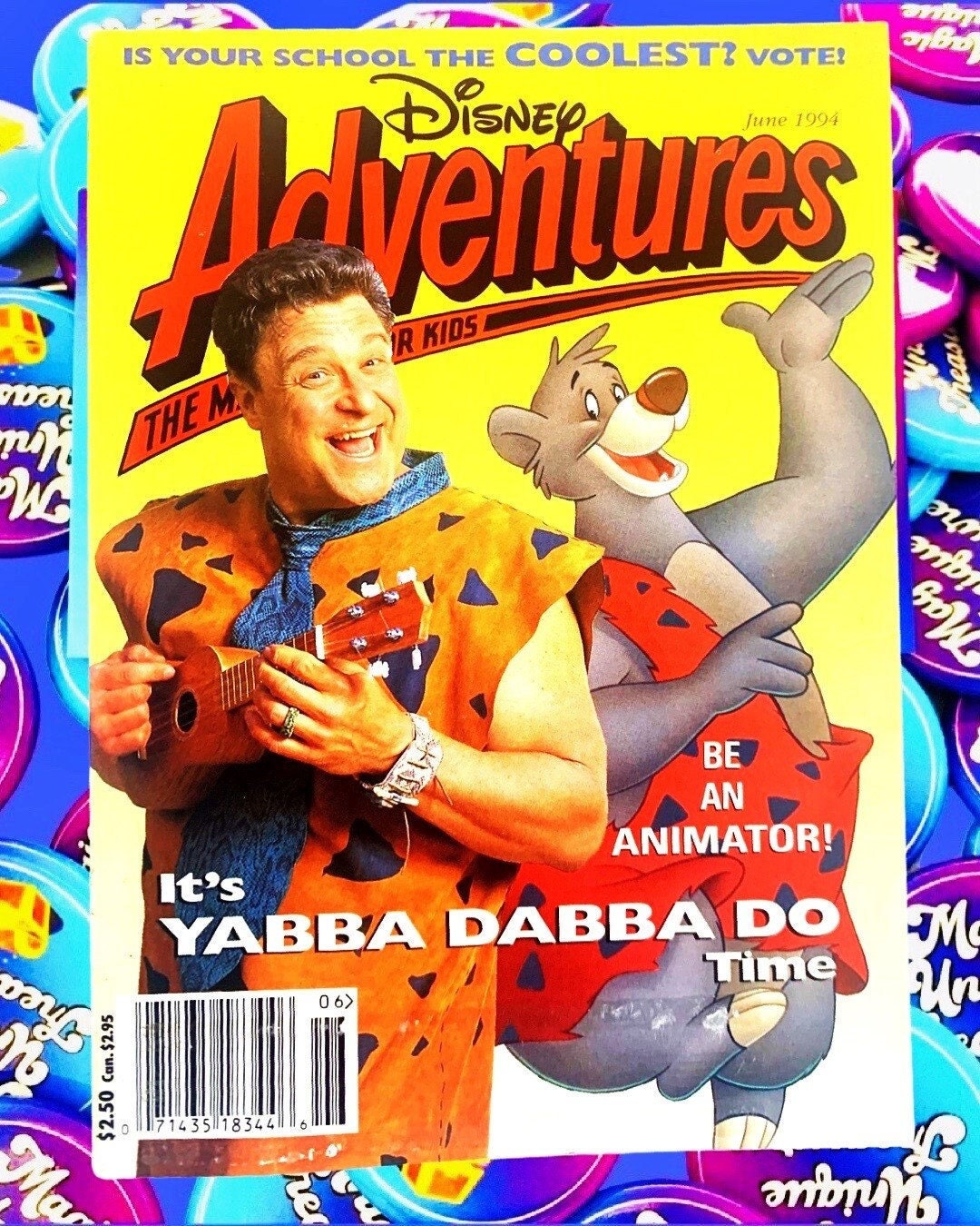 Flintstones 1994 Disney Adventures Magazine