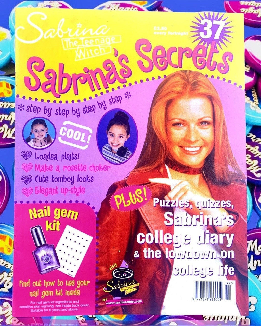 Sabrina 2002 Magazine, Issue 37, Sabrina Secrets, Sabrina the Teenage Witch TV Show, Nickleodeon, TGIF