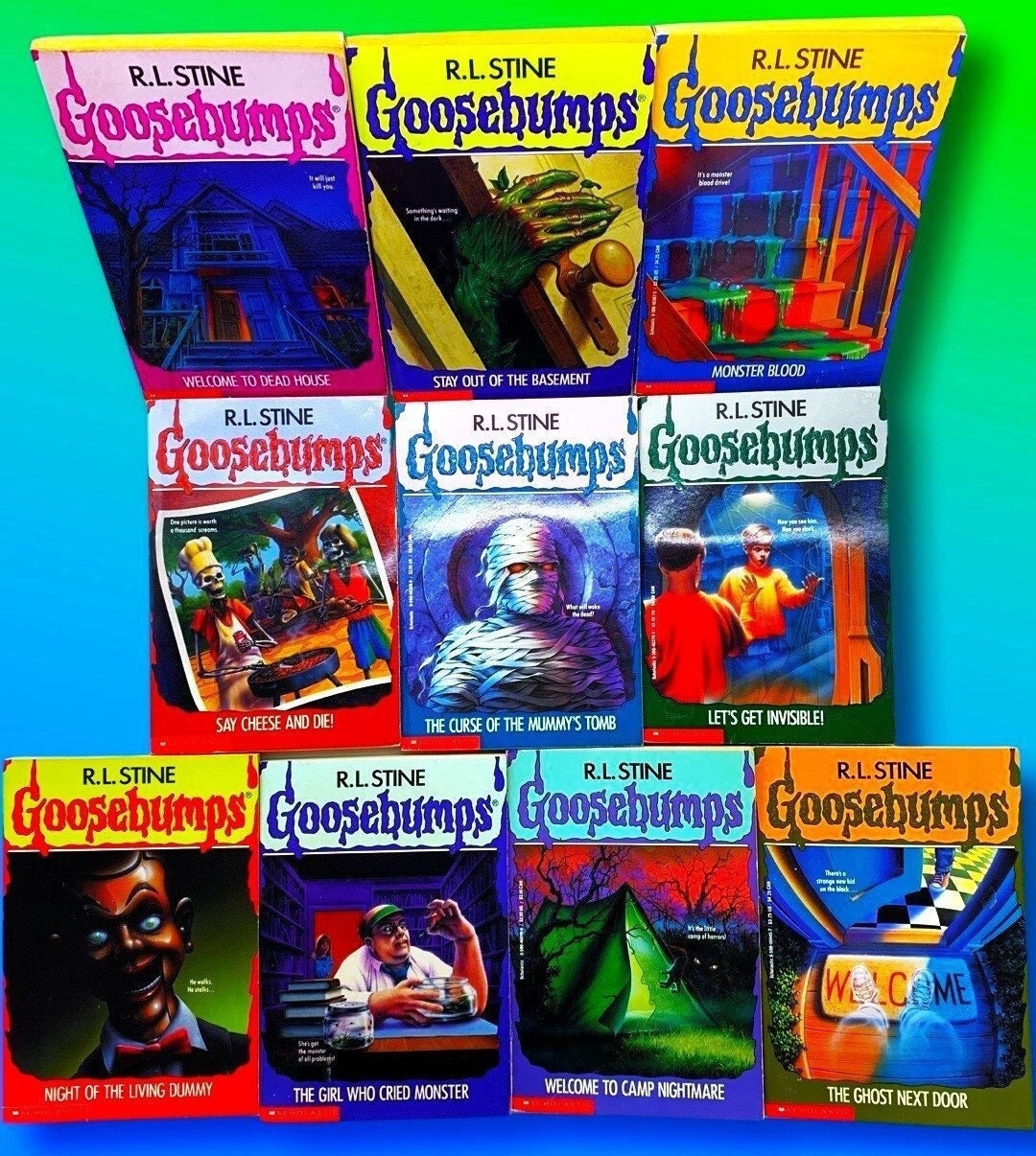GOOSEBUMPS Apple Paperbacks, You Choose the Scare! R.L Stine's Retro Books, Kids Horror, Throwback, 90s