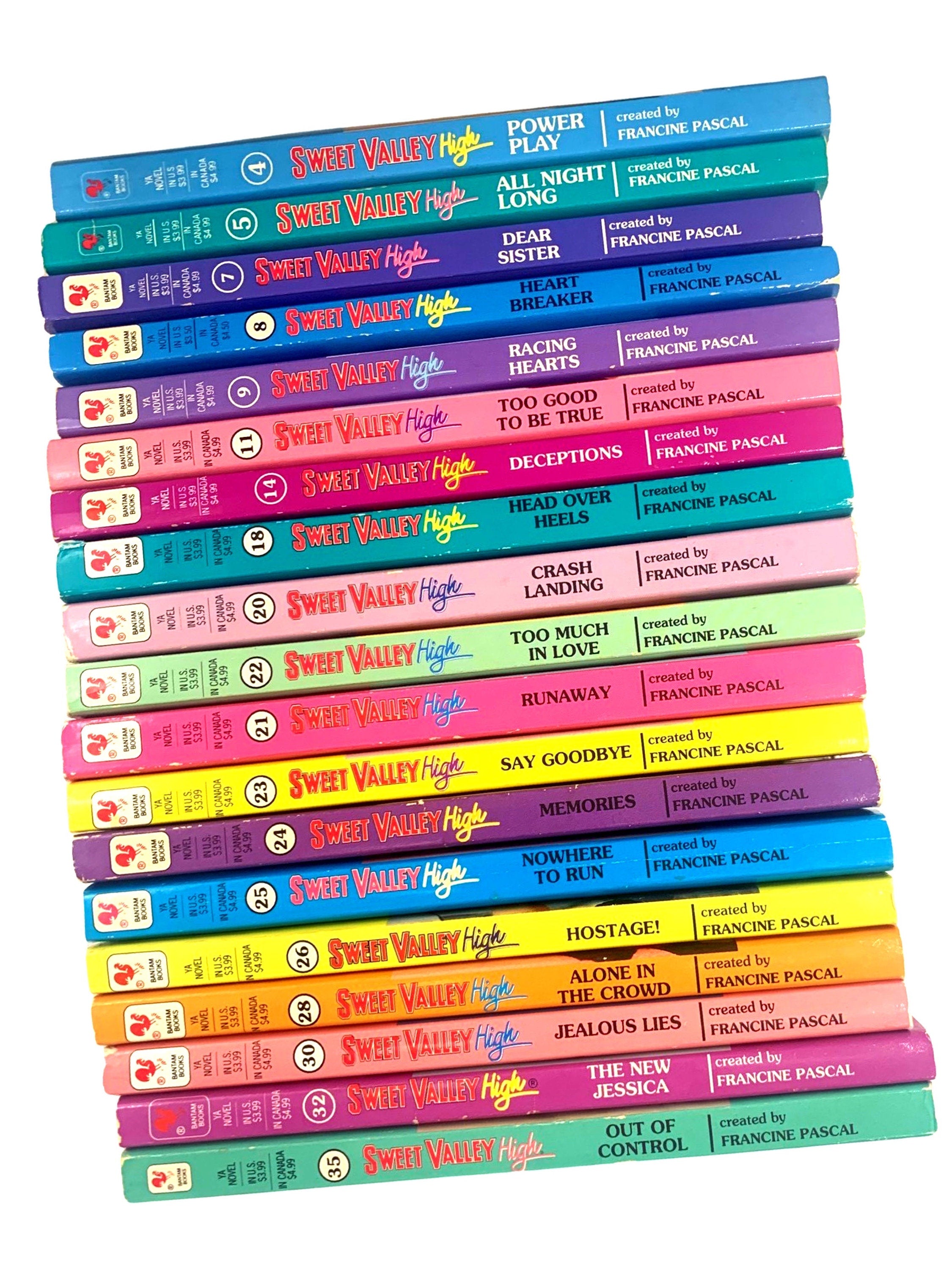 Sweet Valley High books with Color Spine Paperback, Choose a book