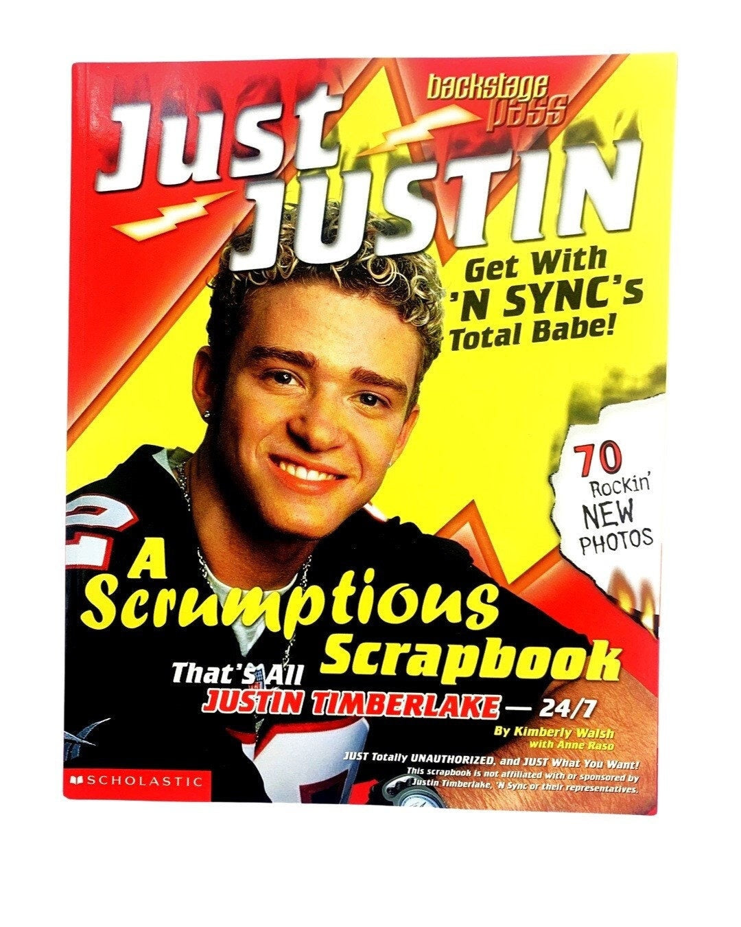 Just Justin 8x10 Book, 90s Kids, Gift Ideas, NSYNC fans, 2000s Nostalgia