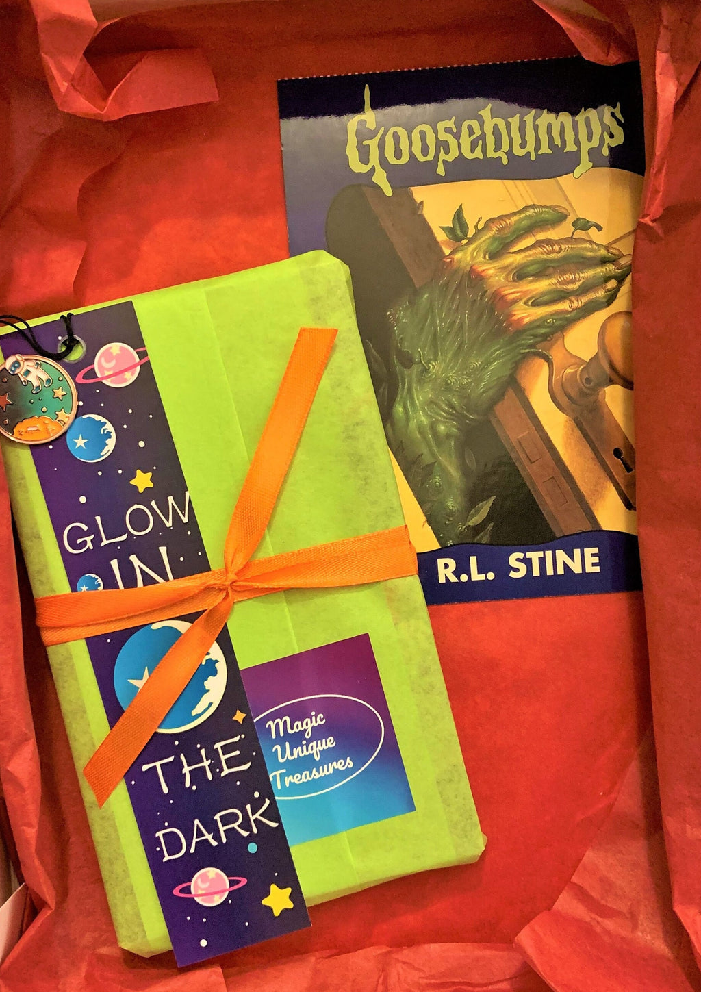 Mostly Ghostly - R L Stine Kids Horror 2004 Hardcovers, Throwback Retro Halloween Reads, Childrens Novel