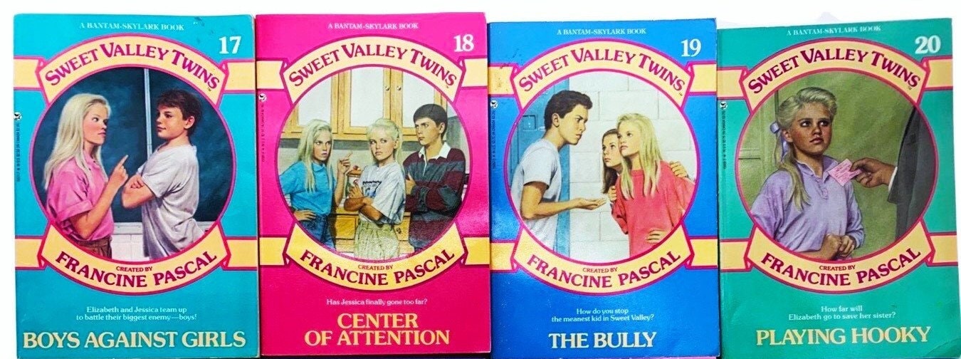 SWEET VALLEY #1-20 TWINS (Build a Matching Book Set) Choose a Title by Francine Pascal 80s Young Adult Novels Fiction, 1988 Editions
