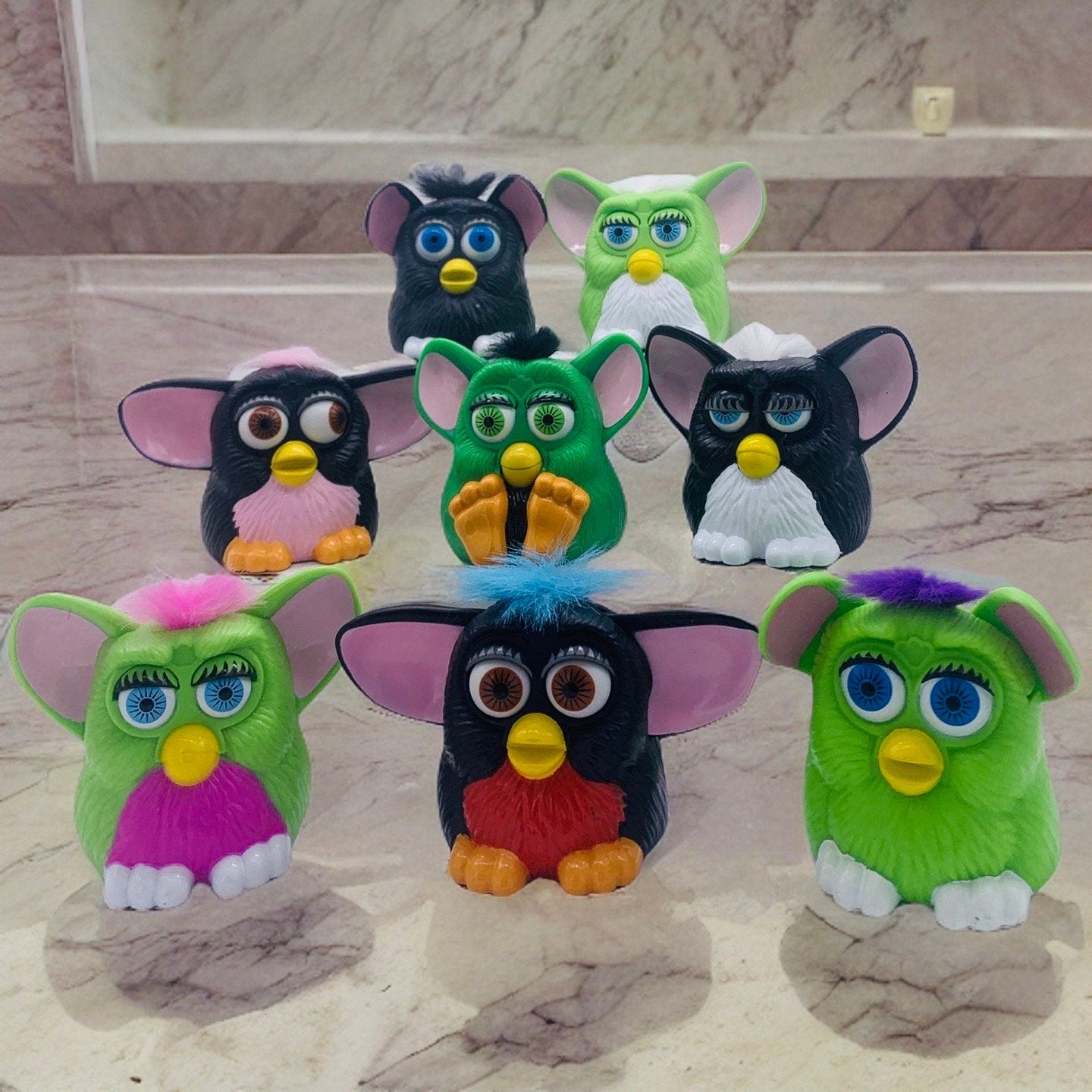 Furby Gift Figure, 90s Vintage, Choose Your Own Furby Color and Hair