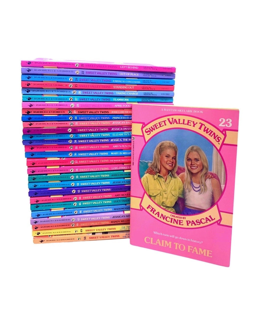 SWEET VALLEY #21 to 48 TWINS edition, Choose a Title by Francine Pascal 80s Young Adult Fiction, 1988 Editions, Build your own Book Lot