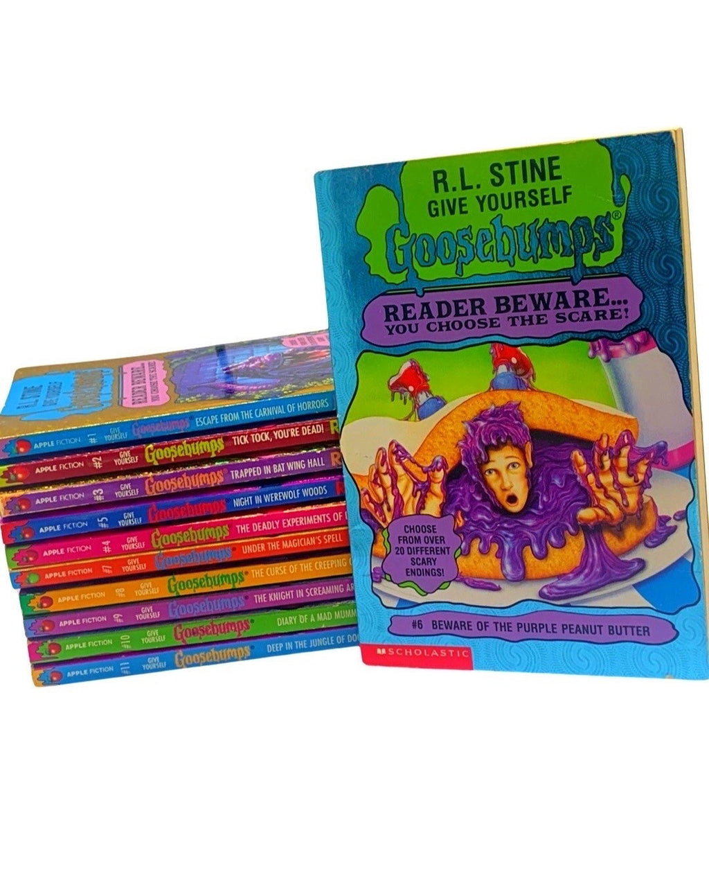 GIVE YOURSELF GOOSEBUMPS Paperbacks You Choose the Scare! R.L Stine's Retro Books, Kids Horror, Throwback, 90s