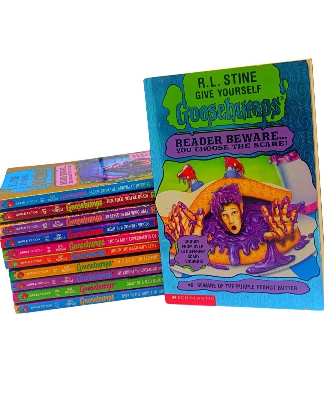 GIVE YOURSELF GOOSEBUMPS Paperbacks You Choose the Scare! R.L Stine's Retro Books, Kids Horror, Throwback, 90s