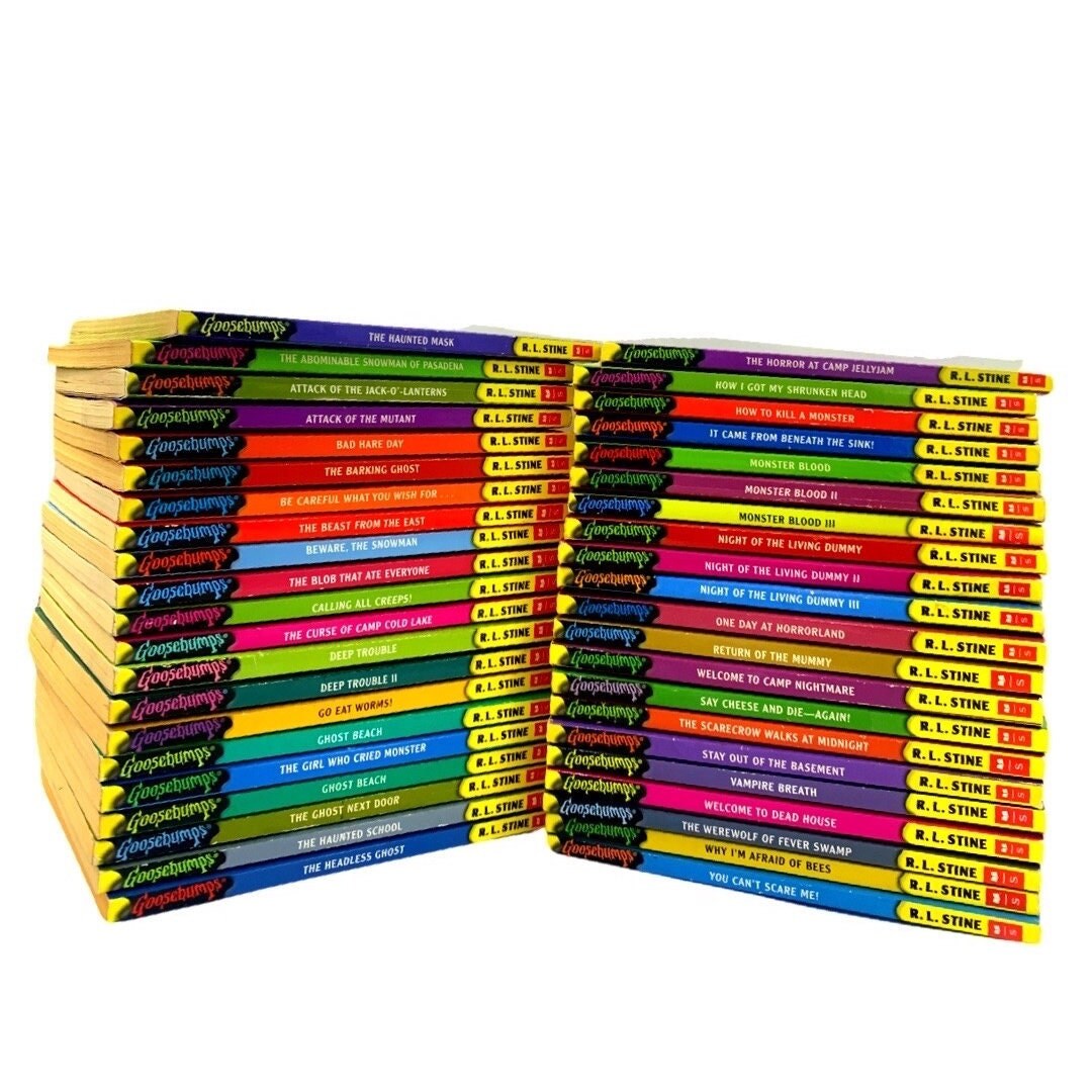 GOOSEBUMPS Scholastic Paperbacks, You Choose the Scare! R.L Stine's Retro Books, Kids Horror, Throwback, 90s